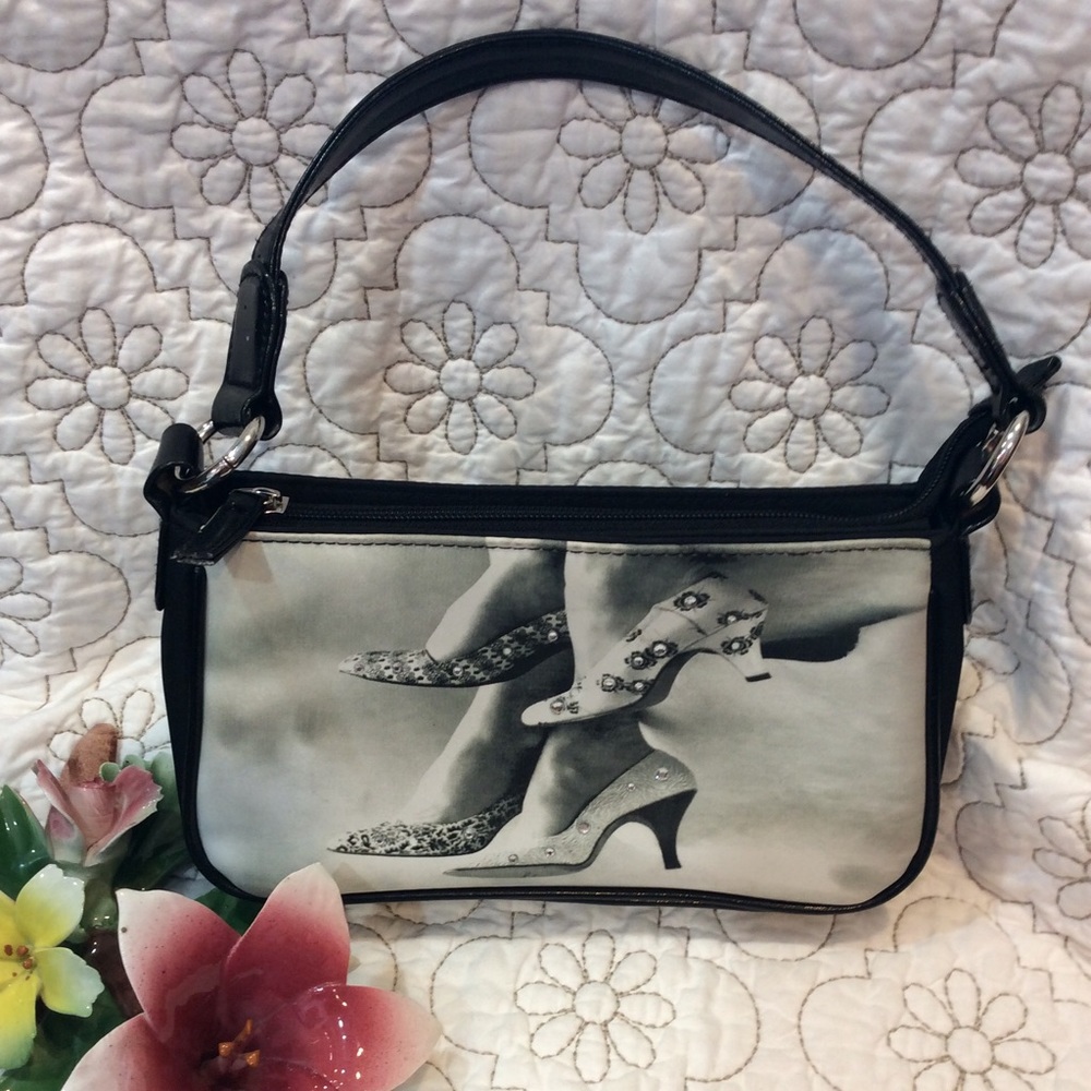 “LIFE” art deco mini bag
